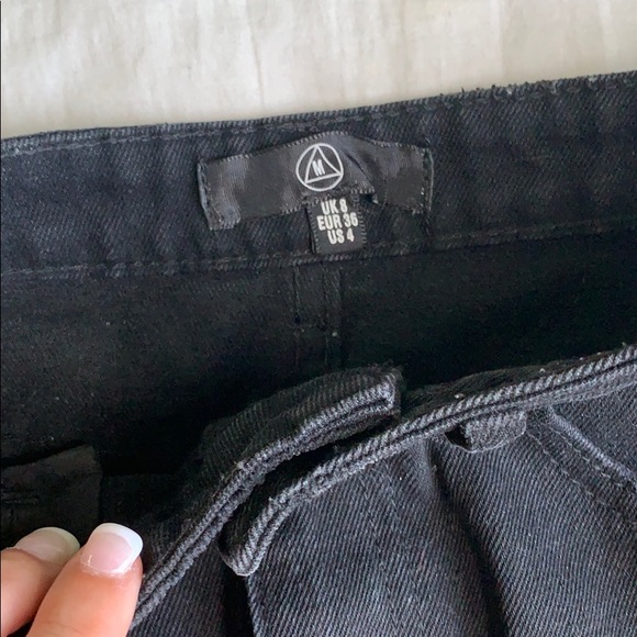 Black Denim Mini Skirt - Picture 2 of 5